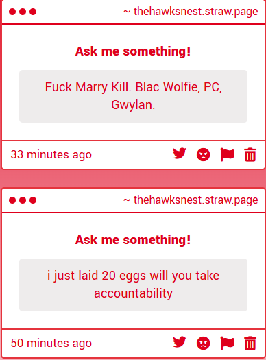 Themoorhunter's tweet photo. 1.)
Marry mate. Fuck mate. Everyone else kill. 

2.) Mate worked hard. Eggs safe. Rest now. Hawk brings food for everyone. https://t.co/Bn4sqmu382