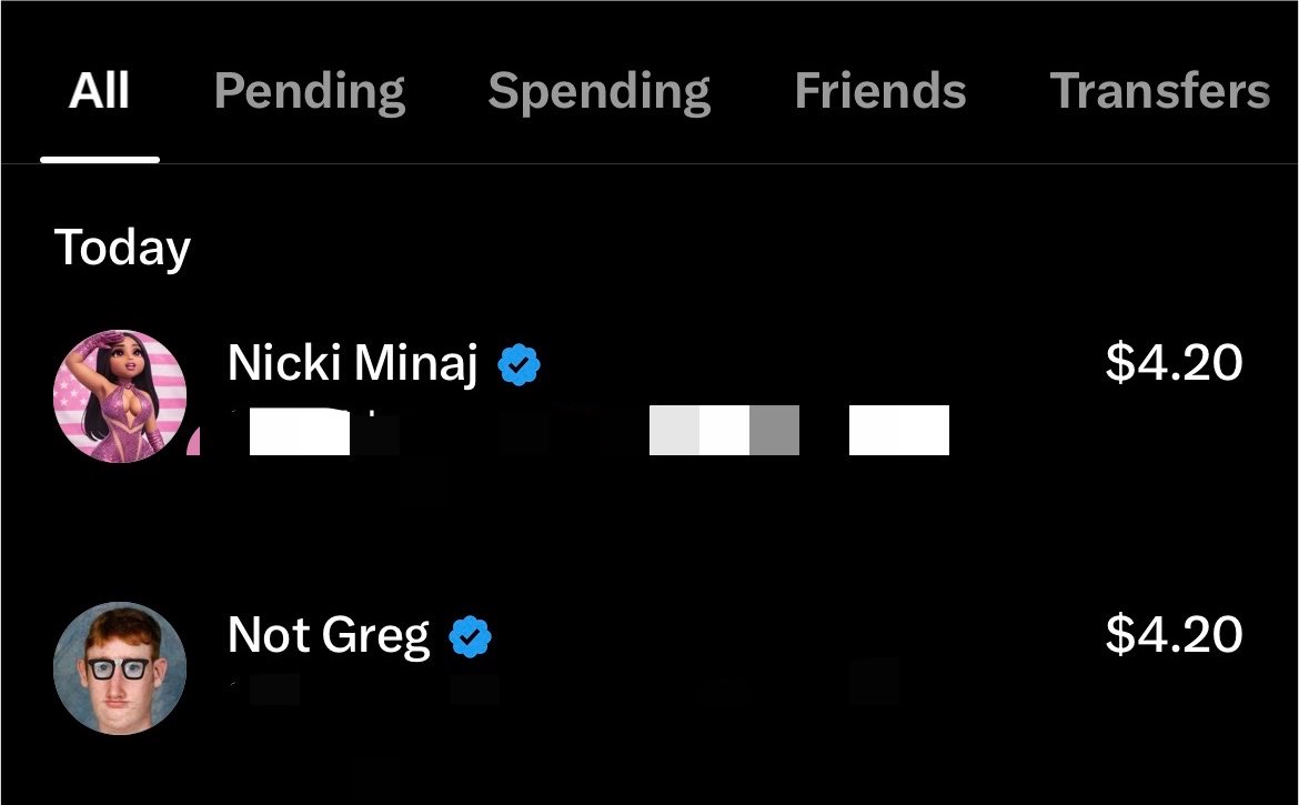 TigerCillion's tweet photo. @NICKIMINAJ @XMoney Give my donation to the next winner! 🫶 https://t.co/Z8Or9ij4OU