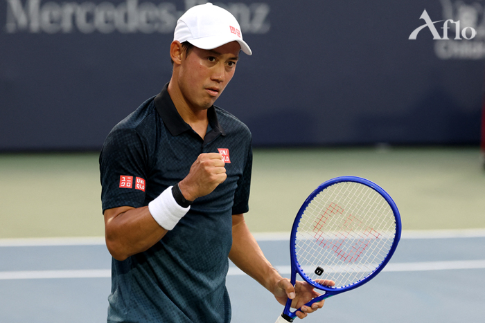 aflo_tv's tweet photo. #テニス #錦織圭 引退表明後初の試合で勝利
（No.339352320 写真：Imagn/ロイター/アフロ）

2026 ムバダラDCオープン 1回戦
第1セットを奪われるも逆転勝利

関連写真はコチラから🎾
https://t.co/yB8I4rPKTG

錦織のこれまでの軌跡をまとめた特集ページ✨
https://t.co/3QcXs1rLIR https://t.co/7rBtvhIqYz