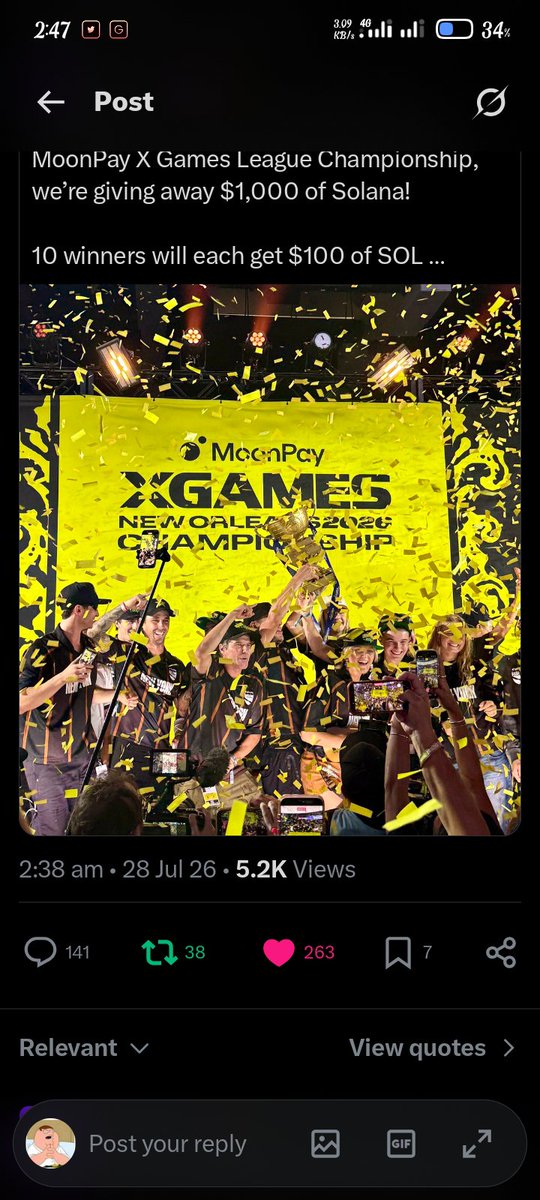 Bassy140's tweet photo. @moonpay DQbBw7VevkZzBbNWVMkkFFRugaGSEcaZByE4iJNdUiFt

First win loading...... https://t.co/XgWS98gso2