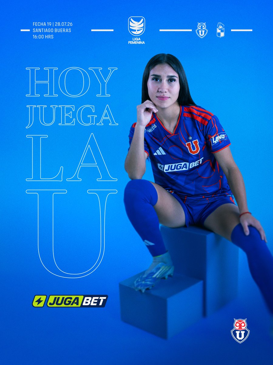 udechilefem's tweet photo. ¡𝐇𝐎𝐘 𝐉𝐔𝐄𝐆𝐀𝐍 𝐋𝐀𝐒 𝐋𝐄𝐎𝐍𝐀𝐒! 🔵🔴

Presentado por @jugabet_cl https://t.co/QqxkdbTP26