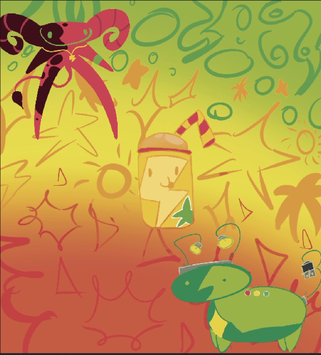 ChristianE10197's tweet photo. Traffic light trio! As little creatures 
#wyllfanart #dumbfanart #slushlyfanart https://t.co/Y4uJjH8Yfj