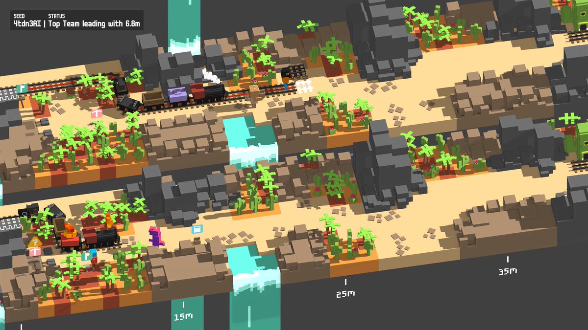 gamespark's tweet photo. 【420円】最大4人協力マルチの鉄道建設ゲー『Unrailed!』85％オフでセール中！
https://t.co/ZZhgpoKiby https://t.co/OLjSgL5OMT