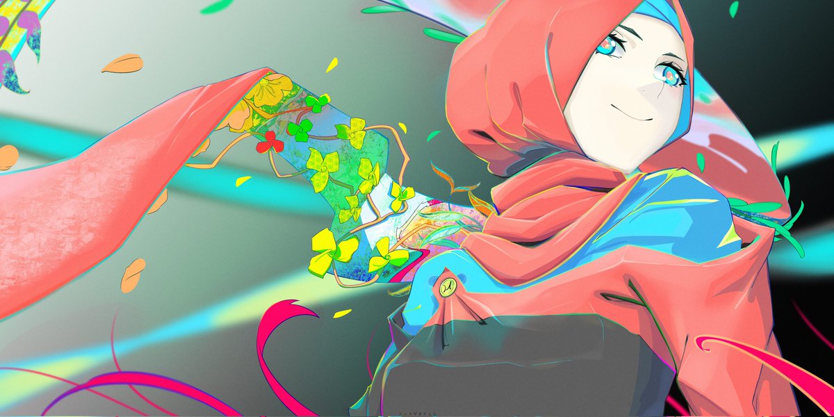 Rasvhell's tweet photo. Blooming in Abstract
#OC
#illustrationㅤ 
#hijabart https://t.co/mh5Gijv05b