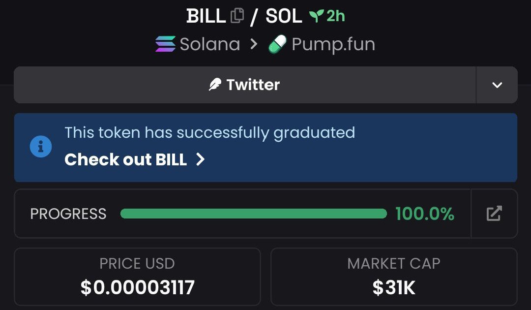 INSIDERHUB__'s tweet photo. Aped $BILL at $31k Mcap on my alpha Tg 
Bro maxed at $270k Mcap 
8.7x 🚀 on profits 📉 👌
A good one in my books
I told y’all I was goona cook on my Tg 

SEND A DIRECT MESSAGE TO JOIN MY TG NOW 🔥
 #Solana #memecoin #CryptoTrading #Altcoins
#bbvipks4 https://t.co/QF7pB1pTq2