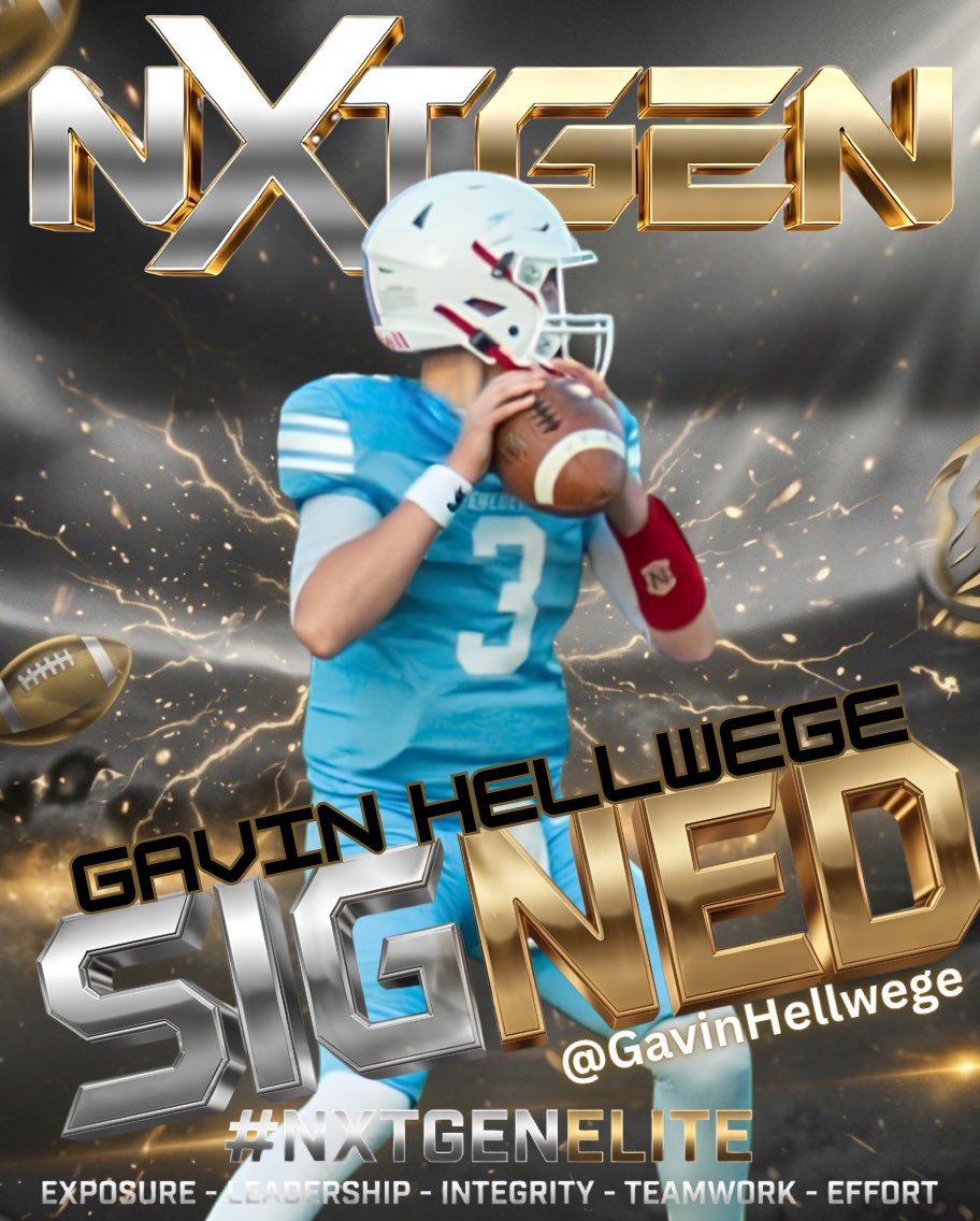 jwilkinson_nxt's tweet photo. We are excited to officially announce, the next #NXTGENELITE student-athlete to join the @NXTGenRecruits family, @EverettVikingFB QB @GavinHellwege 

We’re extremely thrilled to have you on the team Gavin and can’t wait to help build your future, this is gonna be fun! #NXTGENELITE 

@spartygraham42 @egastonej @BrendonBernst @mrlongshore @JoeArrigo_ @MichFBFrenzy @PrepRedzoneMI @AllenTrieu @MIFootballScout