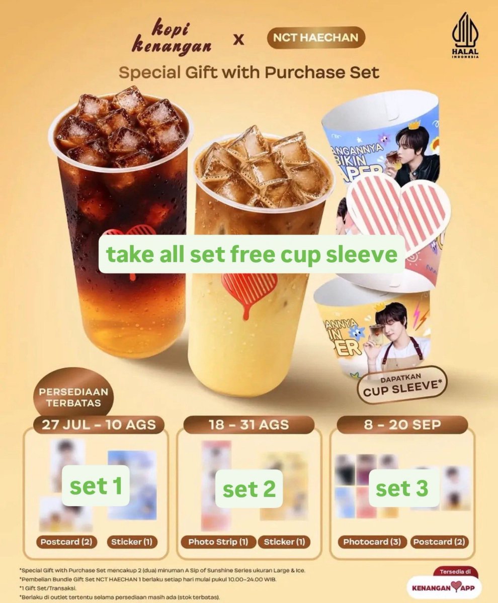 markyourlovew's tweet photo. WTS / Proxy Kopi Kenangan × Haechan ☕💚
커피크낭안 × 해찬 인도네시아 대리구매

📦 ww world wide shipping 
✅ Proof available
💰 DM

한/ENG/中文/日本語 ⭕️

wts nct haechan photocard pc 엔시티127 엔시티드림 nct127 nctdream 런쥔 제노 재민 천러 지성 도영 재현 정우 태용 쟈니 시그 https://t.co/6iTCysERZb