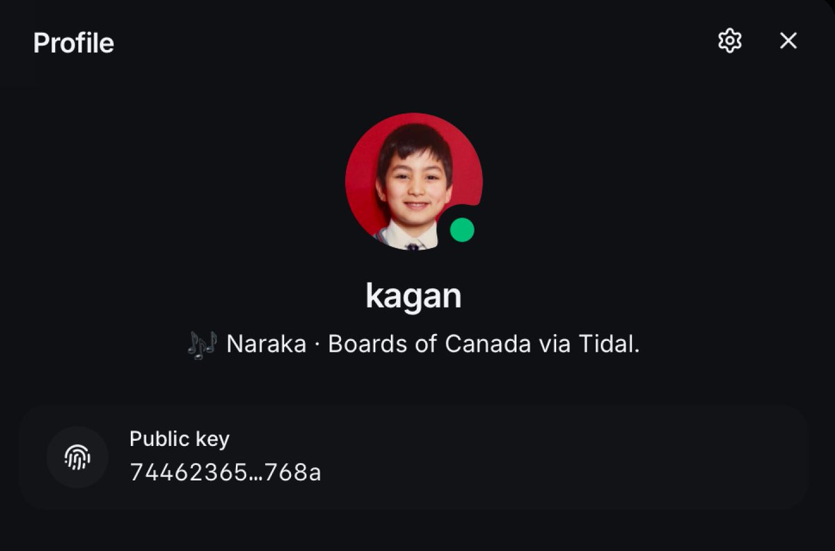 kaganin's tweet photo. vibe coded a lil thing: my buzz status now shows what i'm listening to on @TIDAL in real time 🎶

i also opened a PR for the CLI part, in case anyone finds it useful:

https://t.co/Foh3sO0QNp https://t.co/irfLG9gp1S