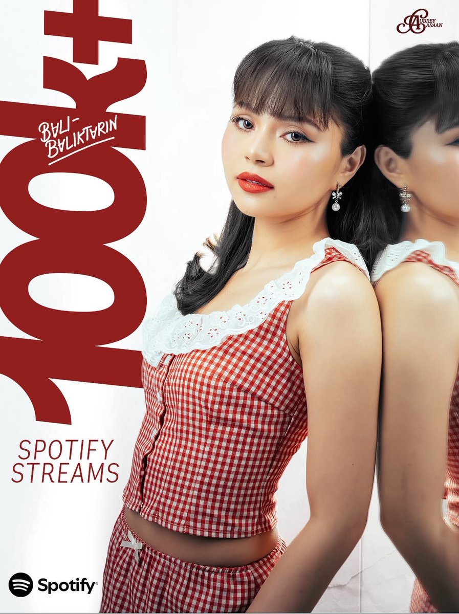 Itsmeaubreyc's tweet photo. Maraming Salamat po sa 100k+ streams! ❤️ Love you all! God Bless. Keep on streaming 🥹 #AubreyCaraan #BaliBaliktarin https://t.co/0giVpc4quQ