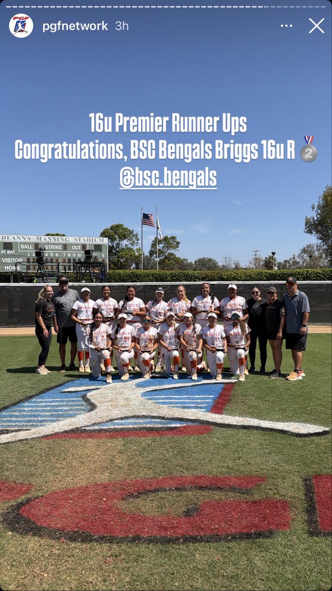 MSolis03_2010's tweet photo. A blessed 2026 season.  16U PGF Premier runner ups.  Best season yet, looking forward to what the future brings.  5th season of travel softball and I’ve been blessed to play in 4 PGF National Championships, winning 2. New season starts tomorrow 🙏🏽 https://t.co/bZ8VBmYL9C
