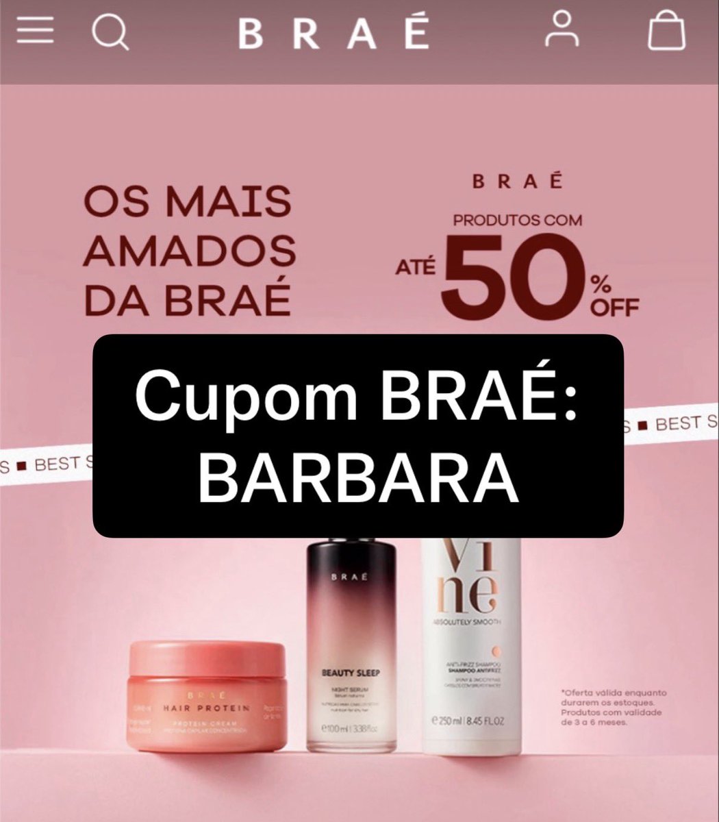 bapirani's tweet photo. 🩷 Cupom BRAÉ use BARBARA para
20% OFF em todo site  

Use cupom  BARBARA E GANHE 
20% OFF NO SITE BRAÉ

Exceto itens muitos promocionados 
https://t.co/sry9pbXajq 

#brae #cupomdedescontobrae #cupombrae   cupom ativo Braé 2026 : BARBARA https://t.co/VEbxTob57D