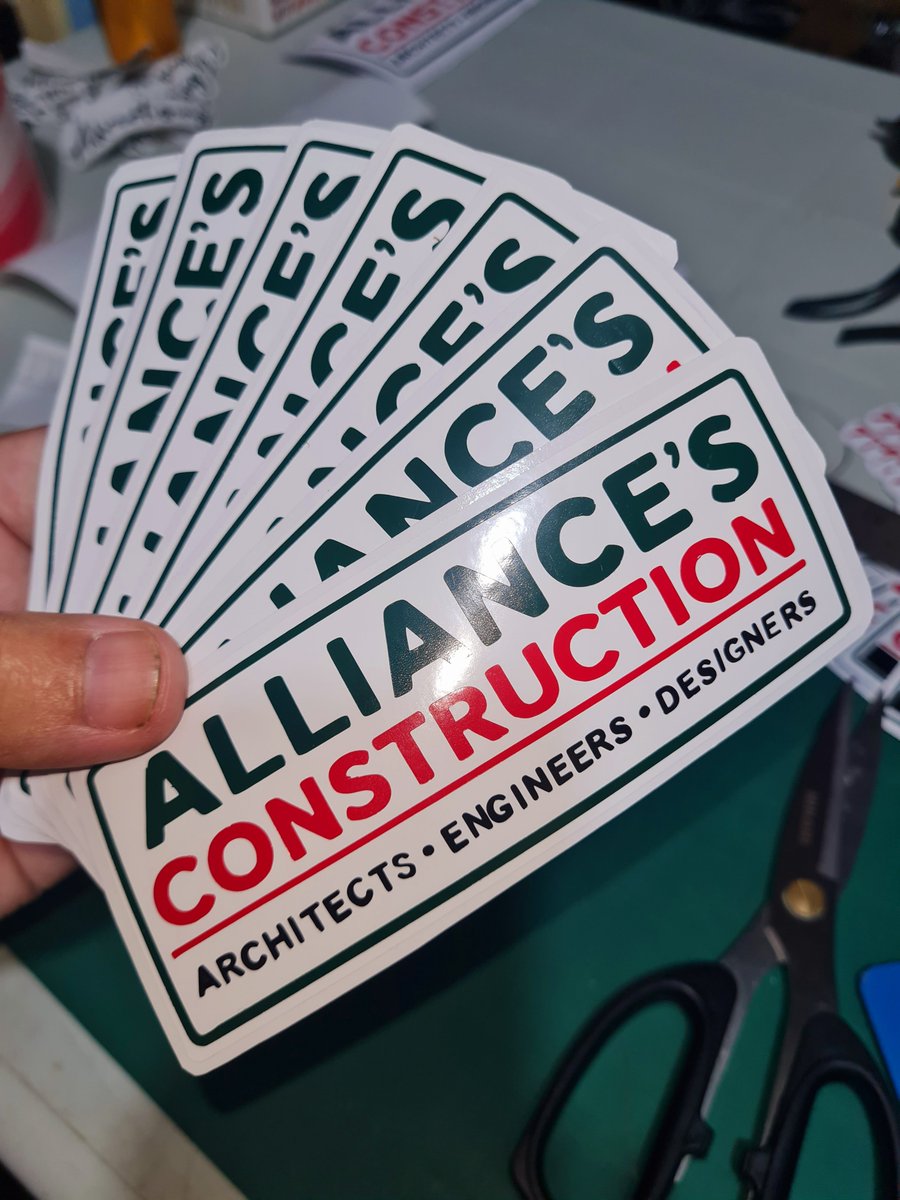 chrislaberinto's tweet photo. Allience's Construction - Vynil Diecut Stickers 

Fast and Quality Printing needs
CONTACT US NOW: 09152022422
https://t.co/6dJEwwVSJf

We Accept all Kinds of Printing Works such as:

All Digital Printing
Offset Color Sep. Printing
All Kinds of Corporate Giveaways https://t.co/iKUtalJ3Ej