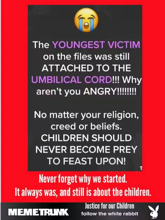 PhilomenaGrady's tweet photo. The YOUNGEST VICTIM was still ATTATCHED to the UMBILICAL CORD 😭💔

You either STAND UP and PROTECT GOD's CHILDREN or YOU DON'T!

Never forget why we started
It always was, and still is about the children

Crimes Against Our Children

Military is the only way
No Deals

💞🌹🕊🌍💫 https://t.co/cHgo8wemSu
