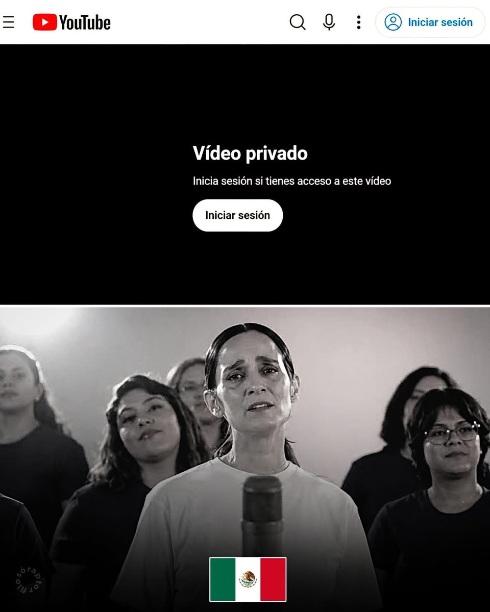 elduuuui's tweet photo. TERRIBLE NOTICIA: ACABA DE DESAPARECER PÚBLICAMENTE UNA DE LAS CANCIONES MÁS QUERIDAS EN MÉXICO 🇲🇽😭

El video oficial de "La Niña Futbolista" ya no aparece para el público en el canal de Julieta Venegas

Definitivamente perdió la música https://t.co/vXOR4g0M9Y