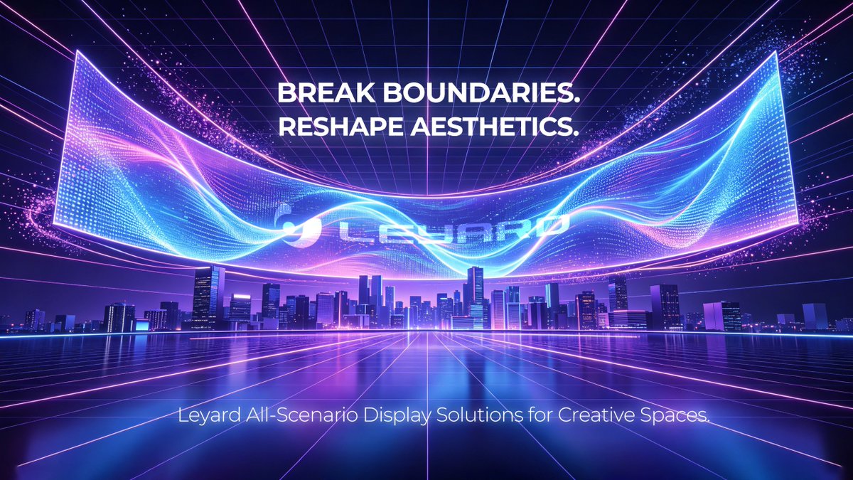 Leyard_int's tweet photo. Reshaping Visions! 🚀 Leyard's all-scenario displays: indoor curved LED, ultra-light rental, weatherproof outdoor. See the full lineup. #Leyard #CreativeDisplay #LEDDisplay #VisualInnovation https://t.co/cCE9kHXWXy