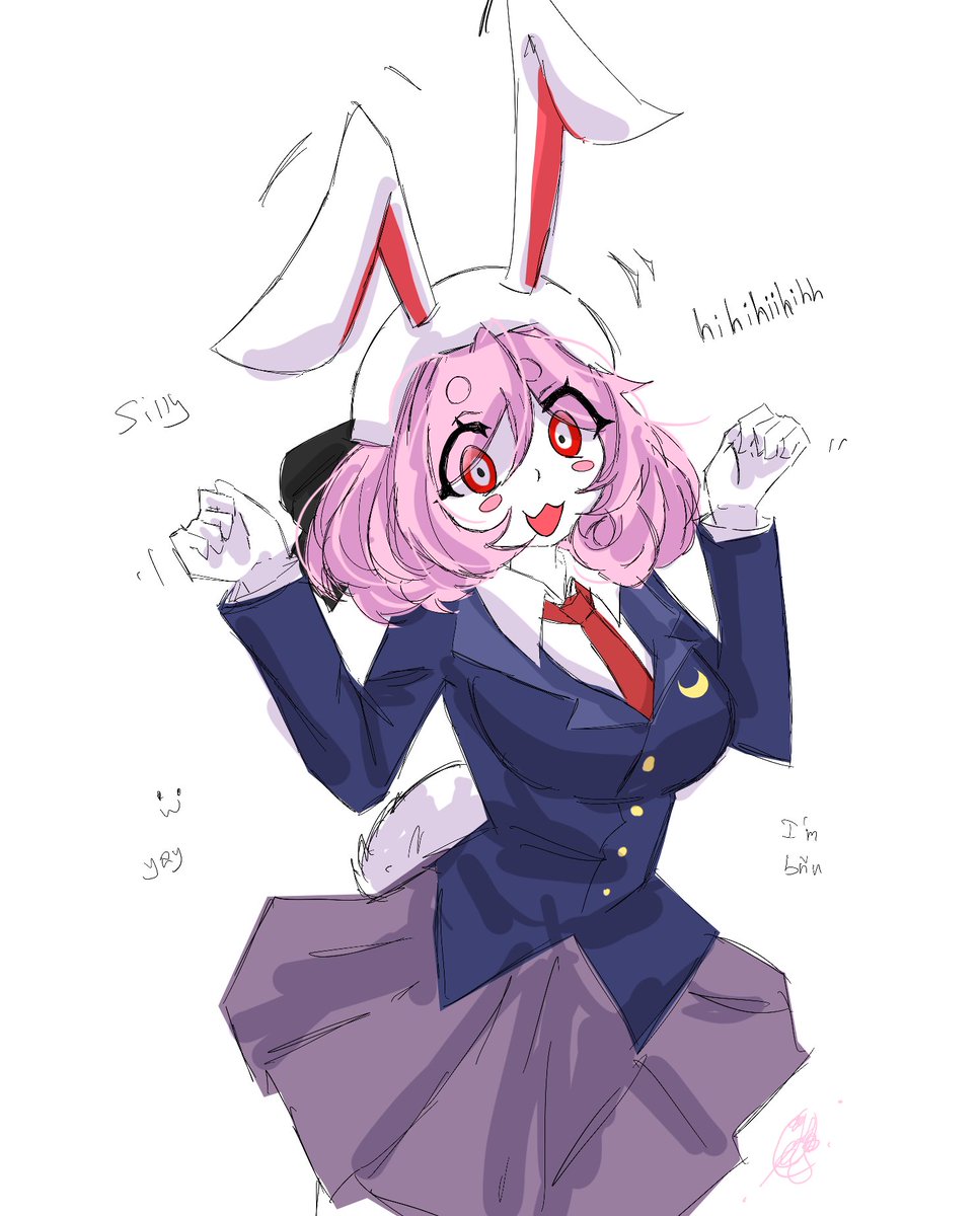 yoko_z_'s tweet photo. commission for @DoofusLocal silent sinner and blue moon rqabbit https://t.co/bE296LaZKa