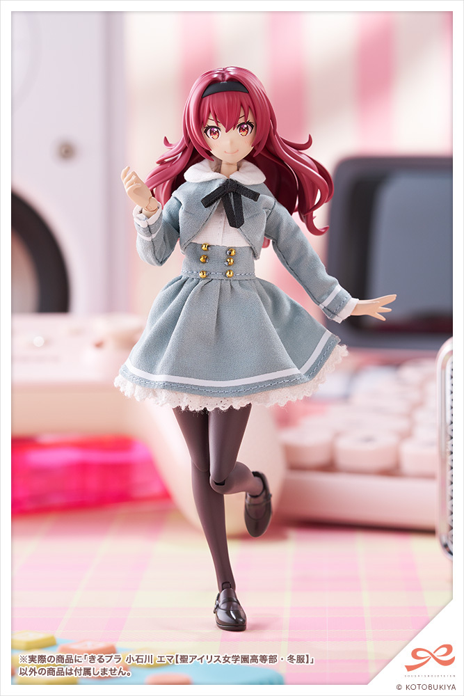 kotobukiyas's tweet photo. 【予約開始】
プラモデルと布服がセットになった「#きるプラ」シリーズに「小石川 エマ」が登場！

衣装は布製で再現。シャツとスカートが一体化した制服とボレロ、インナーがセットになっています✨
https://t.co/NKgykHOsgR

 #創彩少女庭園 https://t.co/ac3dzLTQtN