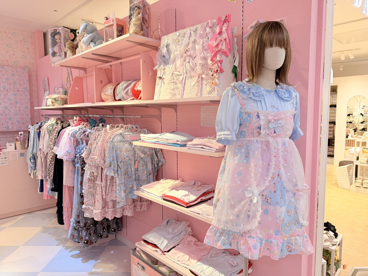 NILE PERCH 原宿 1点物 ウサギのぬいぐるみ リボン付き NILE PERCH