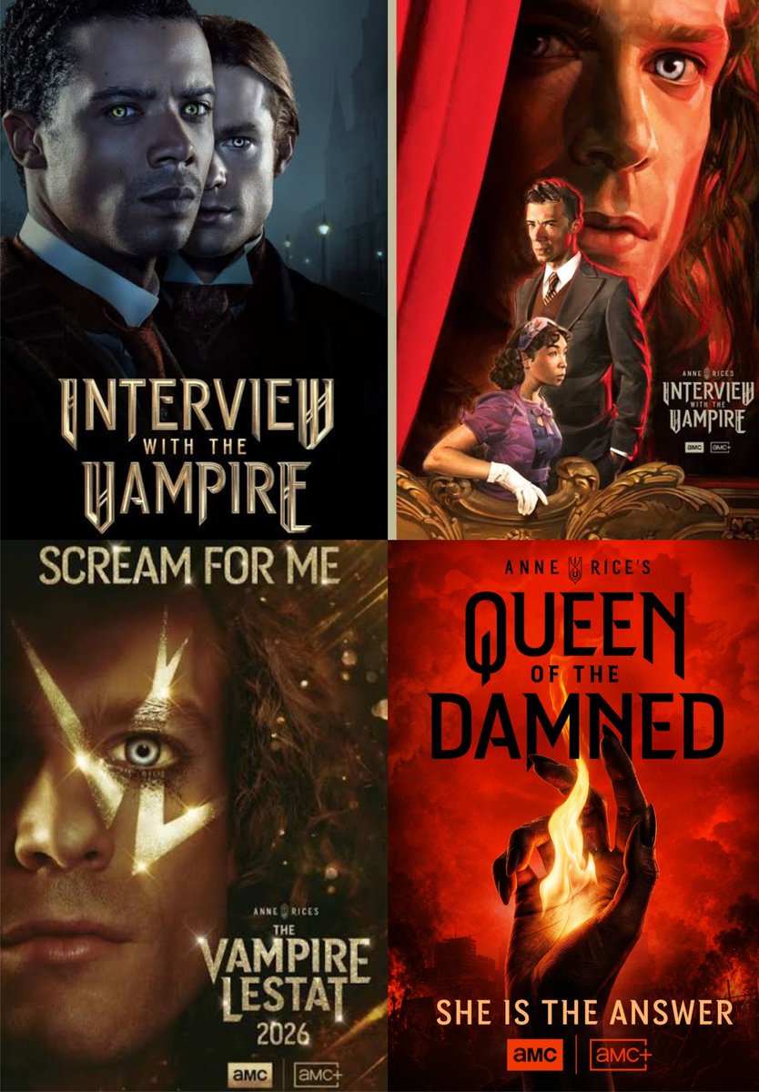 TBetineli's tweet photo. Eu não ia trazer minha resenha para cá, pois ela é enorme... Mas, como tenho visto muito fandom de Lestat, aqui vai meu parecer sobre a terceira temporada: 

Para quem me acompanha há mais tempo, sabe que logo eu completo duas décadas de amor incondicional pelas Crônicas Vampirescas, e ainda me lembro da euforia de quando a Anne voltou a lançar livros do Lestat, ou de quando surgiu o burburinho da série - que eu não levei fé que teria.

Quando foi revelado o cast, enredo e trailers, fiquei eufórica. Corri assistir episódio por episódio, completamente inebriada pelas atuações magistrais de Jacob, Sam e depois das duas atrizes da Cláudia.

Entrevista com o vampiro nunca foi meu livro favorito porque Louis nunca foi favorito, tampouco Cláudia. Porém, com as duas temporadas, isso mudou. Sou apaixonada pelo Louis do Jacob, consigo ver o personagem em sua completa essência, e as atrizes da Cláudia me fizeram gostar de uma personagem que sempre detestei.
Sam como Lestat não tem nem mesmo o que dizer, e consegui me acostumar rápido com o Daniel mais velho. Já Armand... como seu personagem ficou "escondido" por um bom tempo, eu demorei para gostar da adaptação dele. Entretanto, dei um voto de confiança porque gostei do ator.

Então, maratonei ontem todos os episódios da terceira temporada. Enquanto as duas são 10/10, devo dar 8/10 para a terceira temporada, e muito se deve AO MEU GOSTO PESSOAL.

Primeiro... O Vampiro Lestat é meu livro favorito das Crônicas Vampirescas. Aliás, todas as cenas da velha Paris, com os Filhos de Satã, o Teatro dos Vampiros e Lestat em sua transformação, além de quando ele encontra Marius e conhece Aqueles Que Não Devem ser Nomeados... são minhas partes favoritas do livro, e elas simplesmente não existem no seriado. Não da maneira como foi escrito. E tudo bem, é gosto pessoal e expectativa, faz parte. 

Gostaria sim que tivessem abordado. 
Sinto que a abordagem do tempo presente foi impecável. Lestat visceral em suas divagações, paranoias, traumas e impulsividade única. Louis - merecidíssimo - teve mais tempo de tela do que no livro, e espero que sempre possam fazer isso com ele. Louis merece seguir como protagonista junto a Lestat.

Nessa nova temporada, também amei Armand. Maligno com sua fala mansa, suas maneiras angelicais, olhares profundos e manipuladores, e um vitimismo sofisticado que quase faz o manipulado se sentir o errado da história. Tanto o ator quanto quem escreveu o personagem na série merecem méritos, pois foi de uma sutileza ímpar... que, quando se revelou naquela cena das cabeças, eu pude ver o Armand dos livros, não um vilão caricato. Aquilo... Aquilo é o Armand em sua essência acreditando fazer o perdoável e correto quando se fala sobre amor e ódio. Ele irá machucar, torturar, matar, e então, com seu olhar de dor, fala mansa e pedidos de perdão, tentará te convencer que é amor. (meu segundo tóxico favorito das crônicas).

Jacob como Louis segue incorporado. Com sua dor humana na expressão. Mas, aqui, tivemos um crossover com o livro Merrick (adorei a escalação da atriz, como eu imaginava), e tivemos a cena das verdades de Cláudia. Gostei que usaram linhas verdadeiras do livro em suas falas, nunca me esqueci do que Cláudia escreveu - sobre usar Louis por ele ser mais maléavel que Lestat - e de novo, a atriz é impecável.

Entramos em Sam. Pra mim, é possessão. Lestat possuiu esse homem. É inegável a entrega nesse papel, no palco, nas falas, nas divagações. Porém, preciso enaltecer DUAS cenas: a do carro, quando ele enlouquece e sofre um acidente. E quando Louis descobre sobre Gabrielle. Aquela vulnerabilidade é tão Lestat que doeu. 

Louis e Lestat exalam química. Eu assistiria uma temporada só dos dois conversando e brigando.

Daniel teve mais tempo do que nos livros, gosto do personagem... mas sinto que já está sobrando. Precisa ter uma trama mais firme com Armand, mas não sei se isso acontecerá. 

Gostei muito também do pouco tempo de Nicolas. Gostaria de ter visto mais, uma vez que adorei o ator.

E então, entramos nos motivos que me levaram a tirar a nota máxima: adaptação do passado e Gabrielle.

Gabrielle está intragável como Gabriella.
Gabrielle, nos livros, foi uma mulher forçada a se casar, ter filhos e definhar naquele castelo aos pedaços. O vampirismo veio como liberdade, e Gabrielle, por ser um nome tanto masculino quanto feminino na europa, caiu como uma luva à personagem que, ao se tornar vampiro, se desprendeu de conceitos humanos e se tornou apenas a natureza vampírica, vivendo de forma crua e real. Ela perdeu o interesse por afeto, por relações humanas, e foi um dos motivos que se afastou do próprio filho e se tornou parte do mundo.

Então... acharam de bom tom transformá-la em uma mulher que fica rindo pelos cantos (isso me irritou) e manter relações altas e o tempo todo, além de uma relação incestuosa com Lestat. Sim, no livro nós tivemos um pouco dessa relação, mas foi ali, naquele momento de transformação... e acabou. Aqui, eles esticaram até se transformar em um "Lestat é assim porque tem problemas maternos". 

Lestat nunca teve problemas maternos. Lestat assim por traumas que vem desde sua criação, tentativa de ser padre, as bruxas, a fuga para Paris, o abuso por Magnus, Nicolas e sua loucura... Gabrielle sempre foi vista como a versão feminina do Lestat e, depois de transformada, uma versão liberta que se desprendeu dele. Achei de péssimo gosto fazer parecer que Lestat queria A grande conversão porque Gabrielle quis, que seus problemas eram todos derivados da sua dependência materna - ele nunca foi depende da mãe. 
Isso até agora não me desceu, achei a pior adaptação da série até o momento. Terrível, preferia que nem tivessem citado a Gabrielle! hahaha

Lestat tem diversos problemas a serem trabalhados, e nenhum é sobre a mãe.

O que entra na falta de adaptação do seu arco. Se tivessem reduzido os risos e pegações com a Gabrielle, teria dado tempo de ter contado sobre seu passado de forma linear desde a infância com as bruxas, irmãos, lobos, fuga, teatro, magnus, nicolas, los innocents, a transformação da mãe, etc... Assim, não seria também necessário ter gastado um episódio inteiro para explicar em diálogos expositivos o trauma e dependência emocional com a mãe... Todos os traumas teriam sido mostrados, e o espectador teria entendido. O famoso show me, don't tell me, né? Acho que faltou recurso financeiro (só pode). Enfim, isso me incomoda muito.

Incomodou também como decidiram adaptar o arco de introdução de Akasha. Existe toda uma mitologia misteriosa sobre os Pais. Sobre como eles devem ser mantidos em luxo, segredo e zelo. Marius sempre carregou um fardo pesado por manter sigilo e ser aquele que os guarda. Um intelectual que abriu mão de muito para manter Akasha e Enkil... para ser apresentado como um velho meio maluco, morando num lugar sujo e velho, e que se esqueceu de Enkil no sol (quase eu fui de arrasta nessa cena também), e então, sem mais nem menos, deixa os pais com um desconhecido - Lestat - para sumir por aí. 
Pelo amor de Deus, não precisam ser fiéis ao livro, mas era essencial esse zelo e cuidado com os Pais... fazia parte da mitologia e, portanto, ao ter uma música sobre a Akasha, levantaria uma revolta entre os Velhos, que conhecem a história e mantêm o segredo dos Pais... não teve nada disso.

Akasha foi introduzida de qualquer jeito. 
Ainda assim, com poucos minutos de cena, a atriz da Akasha BRILHA, é impecável e roubou toda a atenção. Por causa dela, e claro, do restante do elenco, eu tenho muitas expectativas para a próxima temporada, que espero que seja bem feita e com menos lacunas, pois é o cerne da mitologia que a Anne Rice criou.

Por fim, ainda vale a pena. 
Gostei, esperava mais... e fiquei com a sensação de que cenas foram cortadas ou vão aparecer futuramente, pois muitas coisas do passado do Lestat foram citadas ou mostradas em flashs de segundos. Cortaram? Deixaram para o futuro?
O que me causa a impressão também é que, quem não leu o livro, ficou perdidinho com o passado do Lestat. Terminou a série sem entender quem era Marius para Armand, como Gabrielle conhecia Marius no passado (já que ela cita tio Marius kkk) e todas essas ligações que seriam claras se os Filhos de Satã do Armand tivessem sido introduzidos. Por exemplo, fica claro que Armand estava com Lestat e Gabrielle no passado (é mostrado na cena do Teatro). Mas, como se conheceram? Como era a relação deles? Bem, para quem não leu o livro, fica aí na sua imaginação hahahahahha então, eu fiquei confusa se quem não leu, entendeu o passado.
O mesmo vale para quem é Marius.

Ainda tenho alguns pontos que me incomodaram, mas vou parar por aqui pois já me estendi demais.
É de fato muito boa, mas deixou a desejar em alguns pontos que espero que melhorem na próxima temporada, pois é injusto ter atores tão incríveis e não manterem o nível né?

Dito isso, 8/10 porque vi meus amores (Lestat, Louis e Armand) praticamente em carne e ossos nessa temporada e eu, maluca pelas Crônicas, virei a noite com eles.

OBS: Podiam ter colocado o título da série como Crônicas Vampirescas. Sei que poderiam lembrar de Diários de um Vampiro, porém... Acho lindo o nome da série de livros.

É isso.
E um palpite meu é que vão misturar os livros O Vampiro Armand com A Rainha dos Condenados e se duvidar um pouco do Sangue e Ouro. 
E se tiver uma quinta temporada, farão uma mescla de O Ladrão de Corpos com Memnoch, fechando assim a série. 

OBS2: Notaram a citação de Blackwood como sobrenome do Lestat? Gostei que puxaram a Fazenda Blackwood ali.