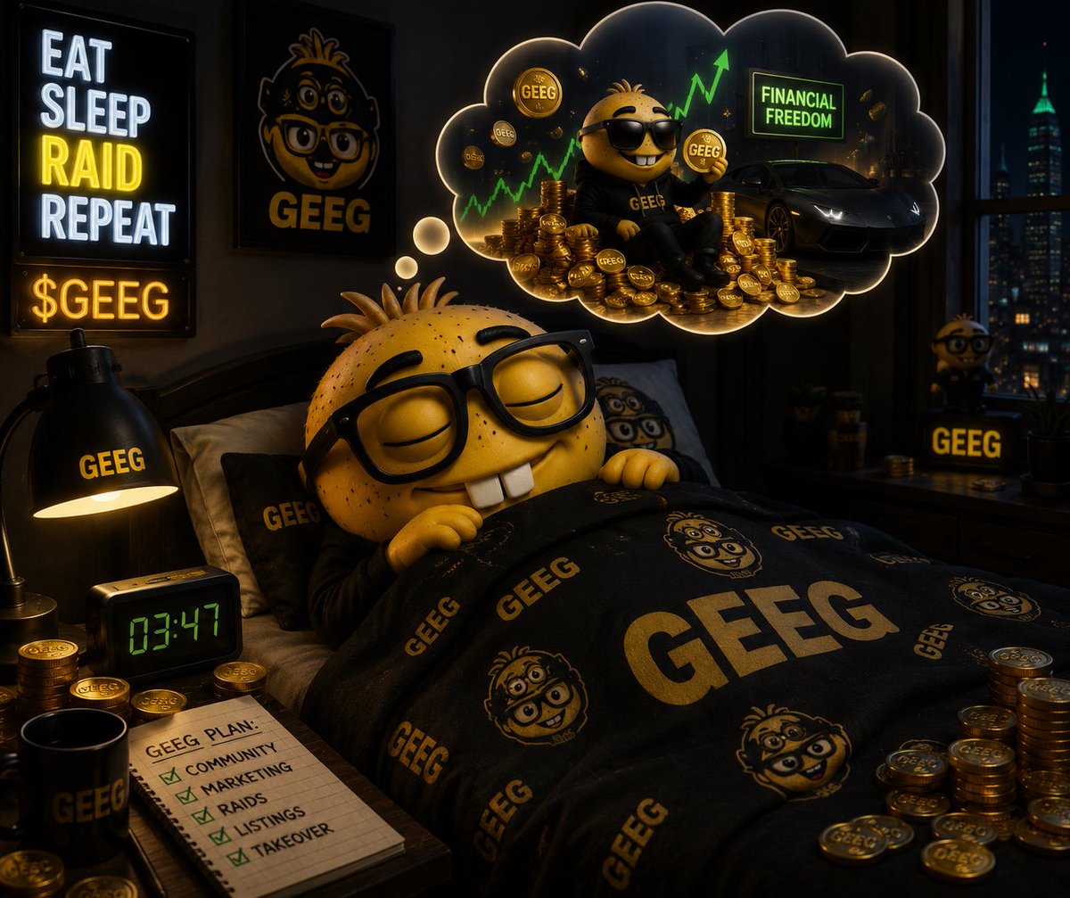 GeegCoin's tweet photo. Dreaming in green candles. 📈💤

$GEEG

https://t.co/fo8Ps9plCg

Ca:
GUnj8SzAMYmiqG89aXgiKky29NFE28vwh41NDMEfpump https://t.co/rTmsFKwccG