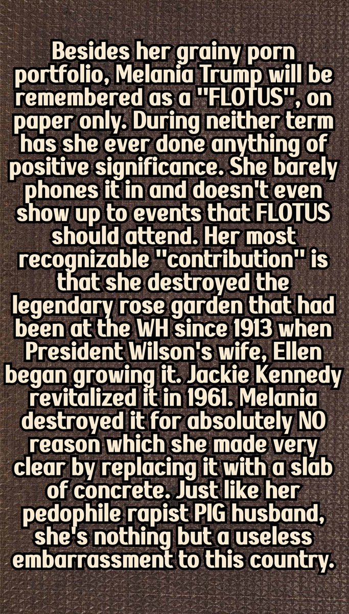 AGirlAndAGhost's tweet photo. @ArmyGirl293198 Is Melania a beautiful woman? I think most people would agree, yes, she is and she has exquisite style. That's where the praise ends. https://t.co/j8TgeWdVfZ