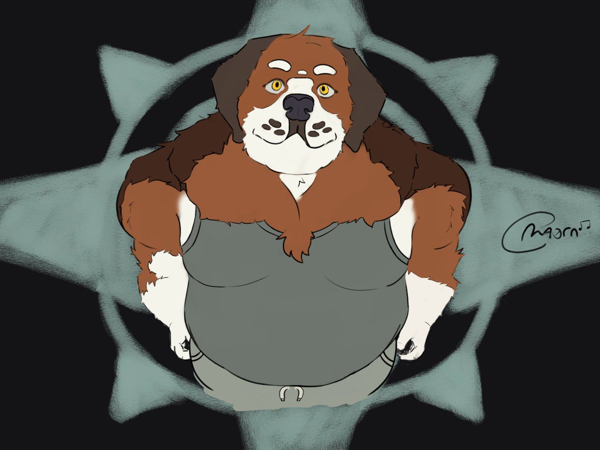 M4ornU's tweet photo. (TW: Minor bleeding)
My heart, not quite mine, yet perpetually given
Fanart of this cuddly giant, and my deep appreciation for him
#ryt #fvn #rytvn https://t.co/gbaKFEHgNj