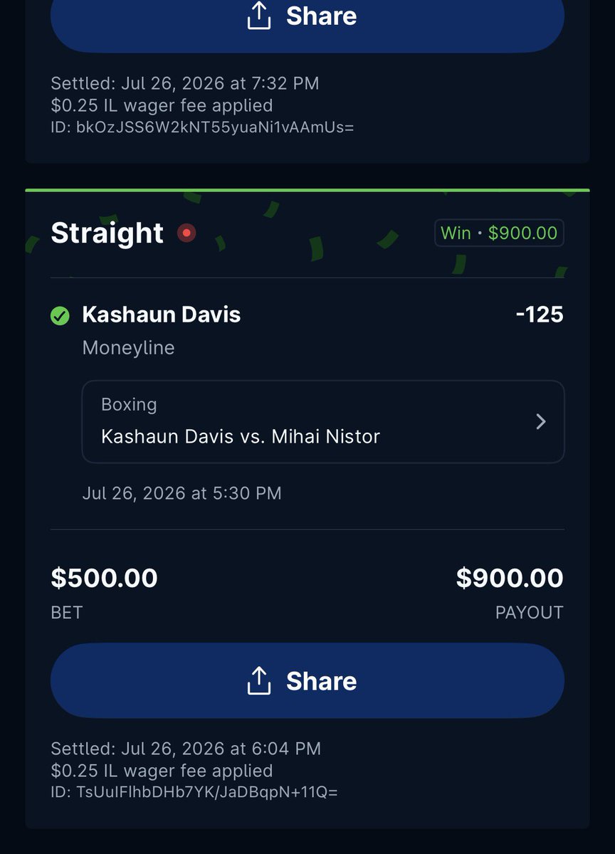 DGO630's tweet photo. Zuffa Boxing card treated me right last night. Made $500 and a $100 parlay into $365. We keep moving keep making money🍀🤑
#Gambling𝕏 #zuffaboxing 🥊 https://t.co/aXCallOGK3