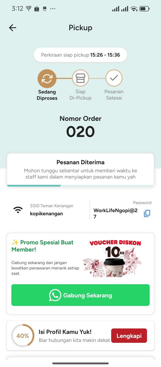 theoldestof04L's tweet photo. kalo emang beneran 39, yang nomor order 20 harusnya masih dapet dong? kemarin cuma telat pick up, pas sampai sana udah gak kebagian alias habis katanya cepet-cepetan pick up. 
gmn nih? kan gak ada aturan cepet-cepetan pick up?! @Kopikenangan_ID https://t.co/g7YbzV3vvn