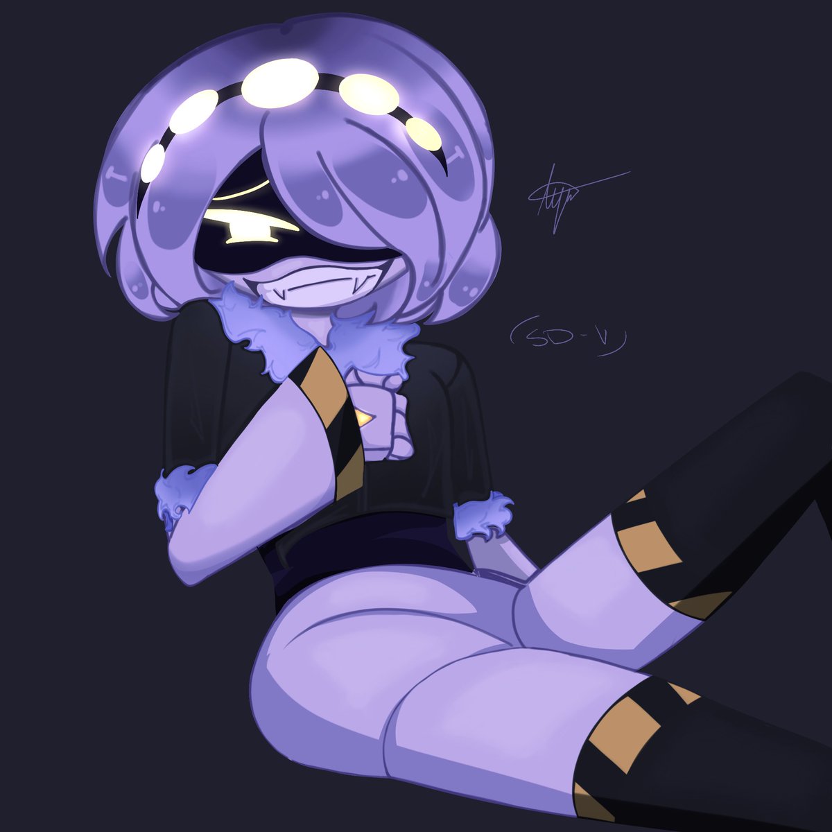 Ellvoid__'s tweet photo. Well this is awkward

I have awoken from my hiatus— may my obsession continue..

#murderdrones #sdv #V https://t.co/gupyBjm848