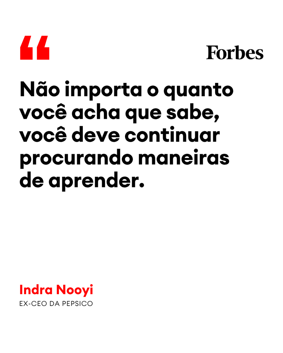 ForbesBR's tweet photo. Indra Nooyi é uma executiva americana que atuou como CEO mundial da PepsiCo, sendo considerada uma das mulheres mais influentes do mundo dos negócios.

#IndraNooyi #Sucesso #Objetivo #FraseDoDia #ForbesBr https://t.co/AbnooZqV25