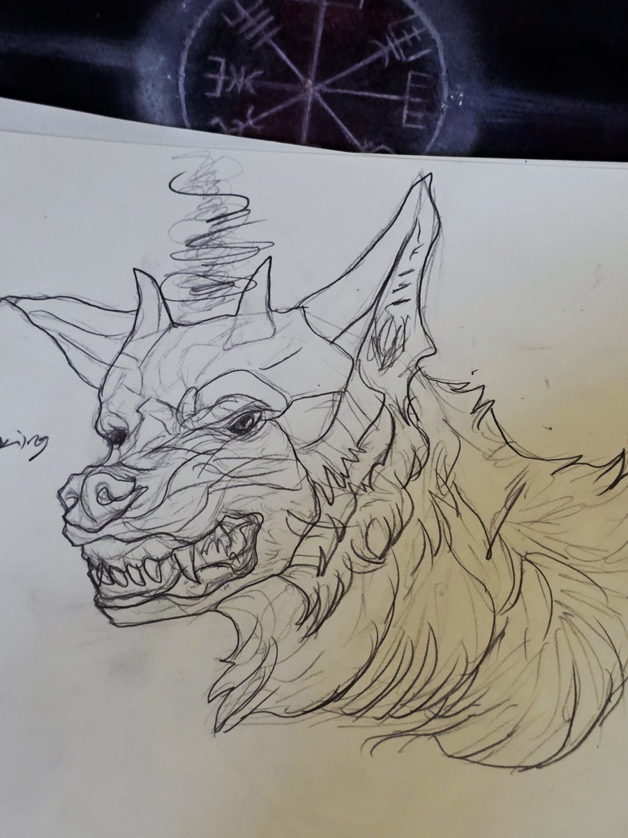 Esbatsathame's tweet photo. #wolfart #wolfdrawings #wolfsketch #pencilart #pencilsketch #sketchbook #noaiart https://t.co/00pdBt8TG5