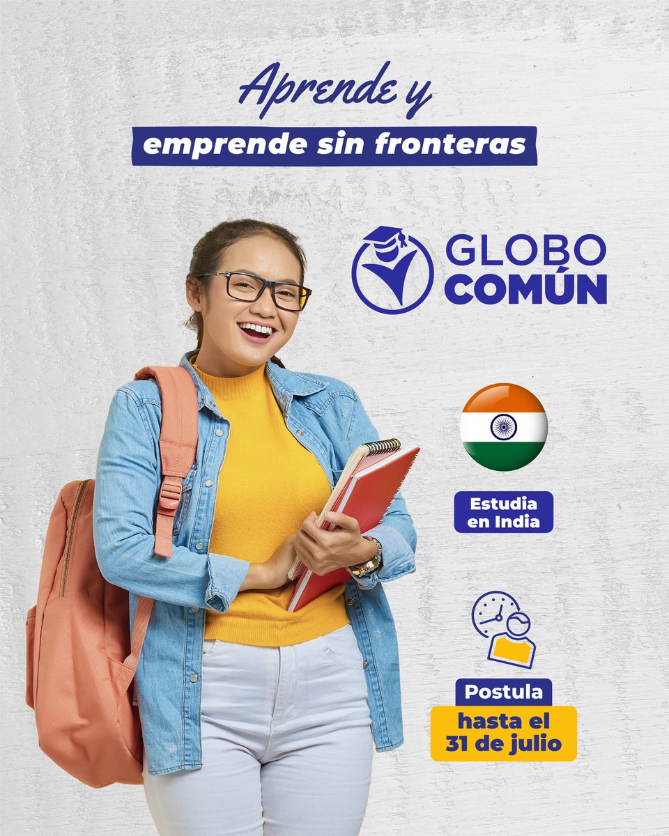 EduSuperiorEc's tweet photo. 💡 Las grandes ideas necesitan preparación para convertirse en emprendimientos exitosos.

Desarrolla habilidades para crear y fortalecer startups con una capacitación internacional en India con #BecasGloboComún.

📅 Postula hasta el 31 de julio.
🔗 En https://t.co/aBH8Lq1sGi https://t.co/TkD6pXyx8a