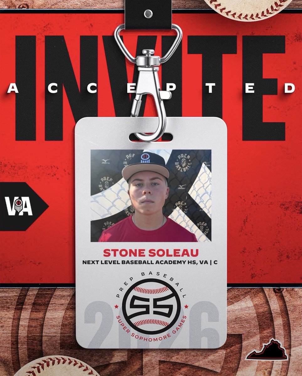 StoneSoleau10's tweet photo. Thank you, PBR VA for the invite to East Coast Super Sophomores. Looking forward to this weekend! @CSCNorfolk @coach_iii_key @David_Goulding9 @ODUBaseball https://t.co/UCPdFbpQUJ