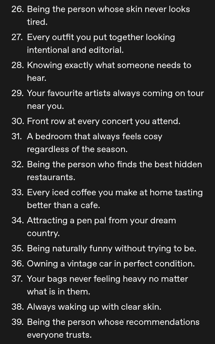 veenathespell's tweet photo. 50 FUN AND UNIQUE THINGS TO MANIFEST 👑🩷🌷 https://t.co/n9vSTjK5TI