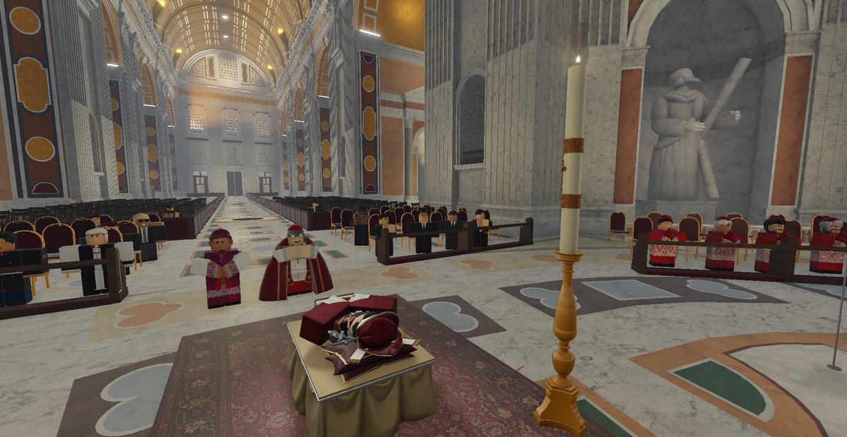 ForeignGER_RBLX's tweet photo. 🇩🇪🕊️🇻🇦 Today, Germany's Minister of Foreign Affairs attended the funeral of His Holiness Pope Gregory XVII on behalf of the Federal Republic.

Germany extends its deepest condolences to the Holy See and Catholics around the world, honouring the late Pope's life and service. https://t.co/6nDU6TLLF9