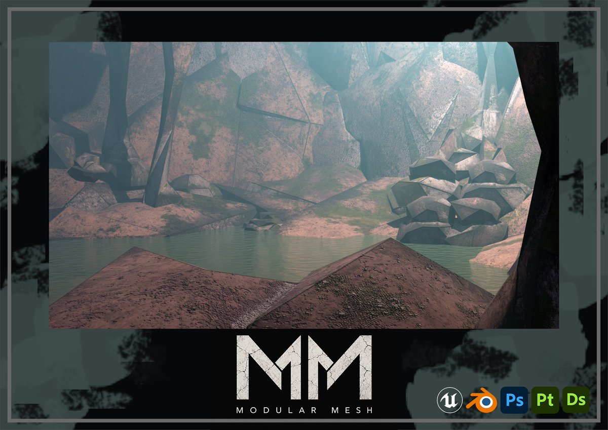 ModularMesh's tweet photo. Finished my latest stylised cave pack! 🪨

17 modular assets including walls, rocks, pillars &amp; stalactites. Spent a lot of time refining my Substance Painter smart material and keeping the topology clean &amp; game-ready.

1,070 verts • 2,068 tris

#b3d #gamedev #3dart #lowpoly https://t.co/52gwMnhSL0