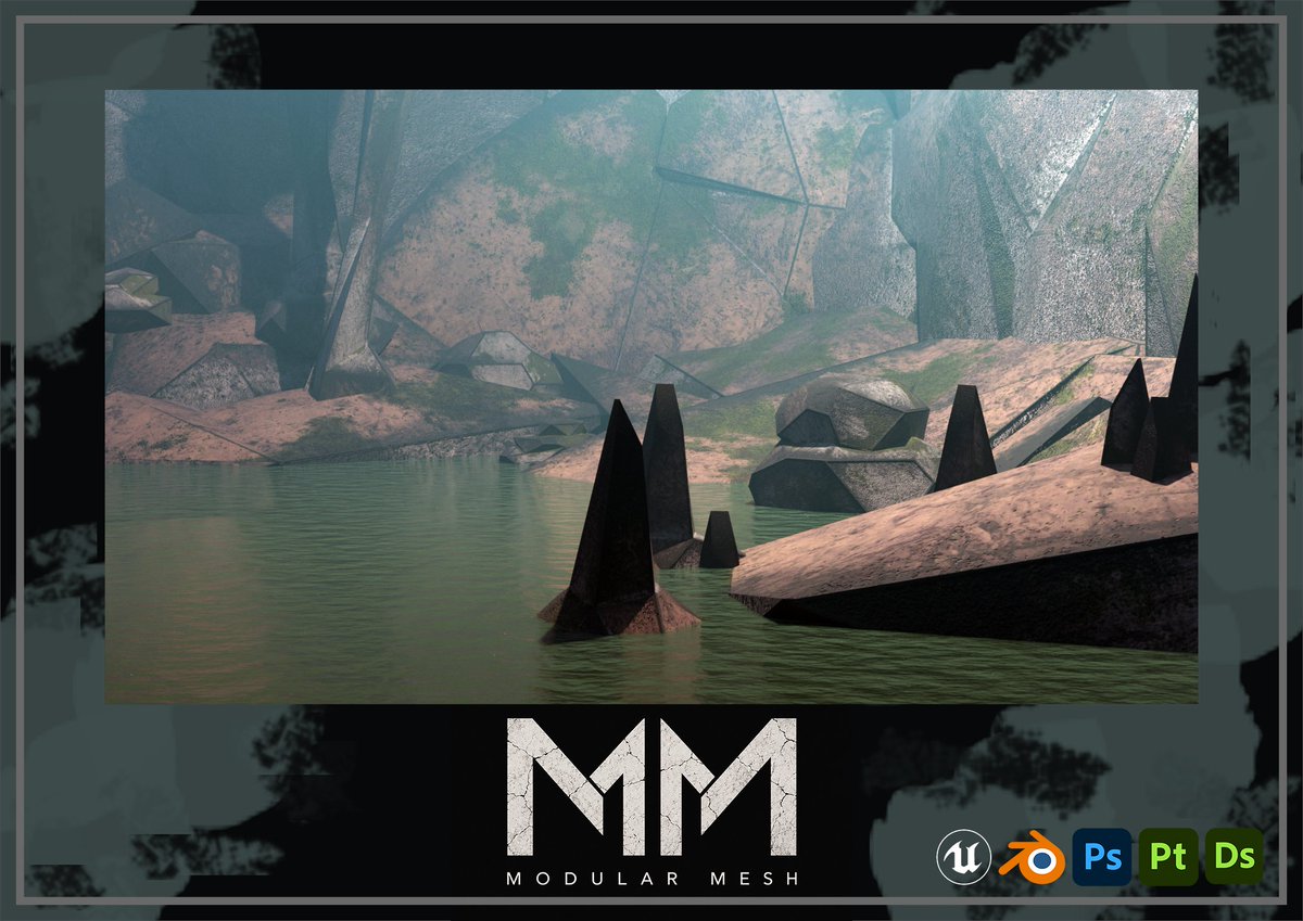 ModularMesh's tweet photo. Finished my latest stylised cave pack! 🪨

17 modular assets including walls, rocks, pillars &amp; stalactites. Spent a lot of time refining my Substance Painter smart material and keeping the topology clean &amp; game-ready.

1,070 verts • 2,068 tris

#b3d #gamedev #3dart #lowpoly https://t.co/52gwMnhSL0