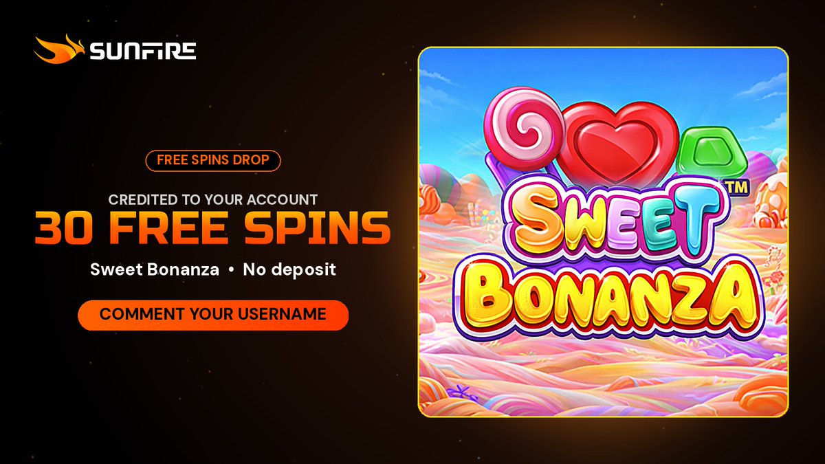 KrynexSOL's tweet photo. 30 FS NO DEPO 🎁
Sweet Bonanza 🍭

Follow @SunfireCasino

Register on: https://t.co/DlIpAfQzAe

To win you must:
Like ❤️ RT 🔄 Tag a friend 🫂

and comment your username on SunFire 👇

Check your accounts every hour 🍀