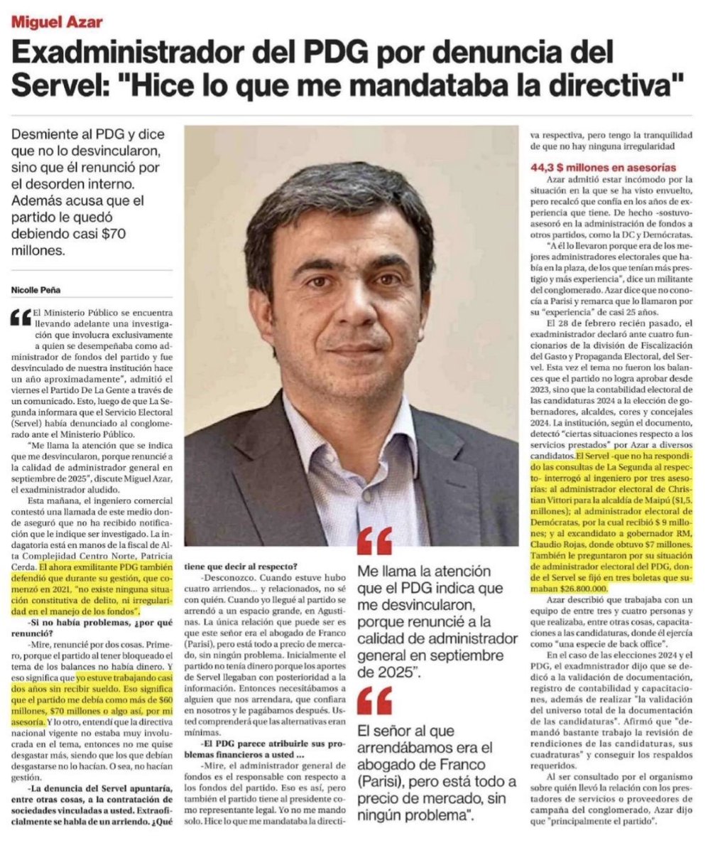 librepensadorcl's tweet photo. #PDG no pasó agosto
#parisi #fiscalia #servel https://t.co/maDBAkh0FA