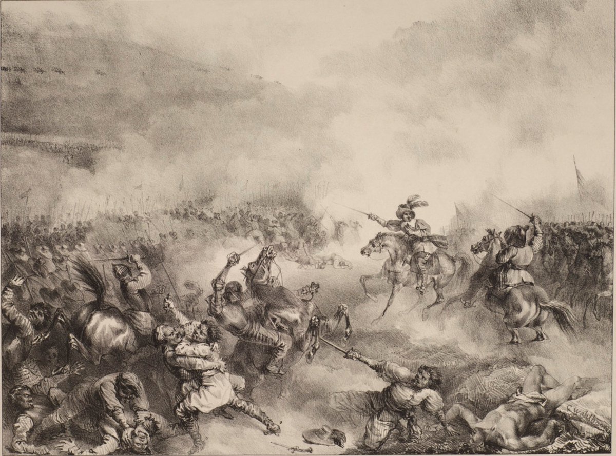 MemoriaBelica's tweet photo. ⚔️ Batalla de Breitenfeld
📅 17 de septiembre de 1631 · Breitenfeld, cerca de Leipzig, Sacro Imperio Romano Germánico
🛡️ Suecia y Sajonia (Gustavo II Adolfo) vs. Liga Católica (Johann Tserclaes, conde de Tilly)
🏆 Victoria sueca decisiva; primera gran derrota de la Liga Católica en la Guerra de los Treinta Años y consagración de Gustavo Adolfo como el mayor genio militar de su época.

📜 Cuando la caballería sajona aliada huyó del campo de batalla ante la primera carga imperial, Tilly creyó la victoria asegurada. Pero Gustavo Adolfo, con su artillería ligera móvil y una infantería organizada en formaciones más pequeñas y flexibles que los tercios tradicionales, reorganizó su línea sobre la marcha y contraatacó, envolviendo y destrozando al ejército de Tilly.

👑 Gustavo II Adolfo de Suecia: Rey de Suecia; sus reformas militares y su victoria en Breitenfeld lo consagraron como uno de los grandes innovadores de la historia militar. · Johann Tserclaes, conde de Tilly: General de la Liga Católica; hasta Breitenfeld llevaba toda su carrera sin perder una batalla, lo que hizo aún mayor la conmoción de esta derrota.

💡 Esta victoria convirtió a Suecia, un reino periférico y hasta entonces menor, en una gran potencia militar europea durante las siguientes décadas, y las reformas tácticas de Gustavo Adolfo —artillería ligera, infantería flexible, caballería ofensiva— se estudian todavía hoy como el nacimiento de la guerra moderna.

#HistoriaMilitar #MilitaryHistory