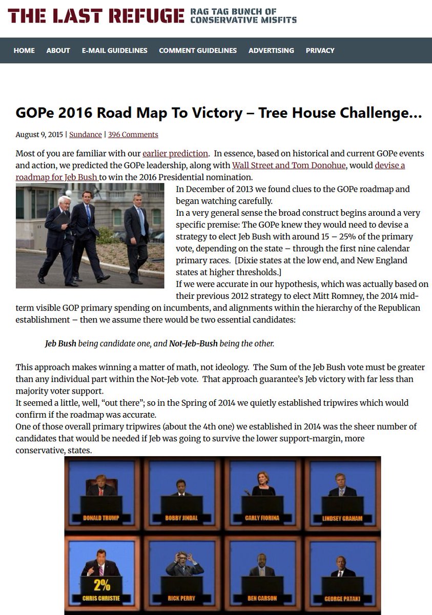 mattforney's tweet photo. BTW, the Republicans also restructure their primaries to coronate a preselected candidate. They did it in 2008 and 2012 (as mentioned below), they tried to do it in 2016, and they will do it in 2028 to pave the way for Trump's endorsed successor (most likely Vance).

Ever wonder why the Republican presidential field was so cartoonishly large in 2016? Basically every loser from the past 20 years suddenly showed up thinking they had a shot. This was intentional.

As early as 2013, the RNC began plotting to coronate Jeb Bush as the 2016 nominee. They were well aware that ¡Jeb! was unpopular among Republican voters, so they engineered the coronation via several methods:

1) Recruiting dummy candidates to split the votes in key races. George Pataki had no chance of winning the nomination, but he could siphon support from a challenger to ¡Jeb! in New York solely on name recognition. Same with Rick Perry in Texas, Lindsey Graham in South Carolina, and so on. Others were recruited for their appeal across multi-state demographics; Mike Huckabee could siphon support from a Christian conservative challenger, John Kasich from a moderate challenger, and so on. The goal was to enable ¡Jeb! to win primaries with as little as 25-35 percent of the vote with the remainder split between ten other candidates.

2) Changing delegate allocation in key states. Florida famously switched to a winner-take-all allocation in its primary. Florida being massive meant that all ¡Jeb! had to do was win with 30-35 percent and he'd take all of its 99 delegates. Other states switched to proportional representation based on congressional district, meaning that candidates had to not only win the statewide vote, they had to win the individual vote in each district, straining their resources. (In the New York primary, this resulted in John Kasich winning several delegates---despite losing the statewide popular vote to Trump by 35 points---because he won a congressional district in Manhattan and placed a close second in four other districts).

3) Strategically having dummy candidates withdraw after key points in the race, once ¡Jeb! no longer needed their services. Essentially a protracted version of what the DNC did in 2020.

The coronation of ¡Jeb! ultimately failed because the RNC prepared for the wrong threat. The coronation plan was intended to insulate ¡Jeb! from Christian conservative challengers like Mike Huckabee in 2008 and Rick Santorum in 2012. Trump was a complete wild card that upended the plan down to the deepest roots. His platform was widely appealing to both moderate and conservative Republicans and his charisma enabled him to turn ¡Jeb! into a punching bag.

There's a reason why Trump kept ¡Jeb! in his sights even after his polling declined to rock bottom. The system was designed to coronate ¡Jeb! Trump knew that ¡Jeb! was the primary threat and kept whaling on him until he pulled out of the race. At that point, Trump had more or less secured the nomination; the RNC attempted to scramble behind Rubio and later Cruz, but Trump had left the coronation plan in shambles and neither of them were able to fill ¡Jeb!'s shoes.

Political parties do not like long, drawn-out primaries. They don't like the idea of voters being able to pick nominees. They don't like candidates having to campaign against each other, spending resources that could be used for the general election. So they've spent considerable amounts of effort to steer primaries in the direction they want, to essentially nullify voter choice by handing structural advantages to their preferred nominees. The RNC has also done this at the state level; they pulled it off in Ohio in 2022, running a bunch of conservative candidates to split the vote and reelect Mike DeWine, and they nearly pulled it off in Pennsylvania where they recruited an insane fat black bitch to split the vote with Dr. Oz.

Trump's control over the RNC is absolute at this point. It took a decade, but he's now at a point where he can effortlessly get his candidates nominated. Just this season alone, he's scalped numerous inter-party rivals, from John Cornyn to Bill Cassidy to Thomas Massie. Others like Rick Jackson and Rand Paul have bent the knee to keep from winding up on his enemies' list. Whoever Trump endorses WILL be the 2028 nominee, and his allies in the RNC will immediately begin building that candidate an Astroglide-lubed path to victory while making any opponents crawl through barbed wire and broken glass.

If Trump endorses Vance, Vance will be the nominee and there is nothing you will be able to do to stop him. If he endorses Rubio, it will be Rubio. Insurgent candidates will either not run at all or end up dropping out within a couple of races. Ron DeSantis, for example, will likely not run at all (he performed poorly in 2024 and clearly got nagged by his wife into running in the first place).

For the Democrats' side, if you doubt Kamala will be THEIR 2028 nominee, name one person who will be able to upend the Democratic primary in the way Trump upended the 2016 Republican primary. Keep in mind that presidential candidates don't appear out of nowhere; Trump inserted himself into politics in 2011 when he hammered Obama over his birth certificate, rejoined the GOP in 2012, and was already giving speeches and making allies in the party before he went down the golden escalator. Name a potential Democratic nominee who has been making equivalent moves AND is capable of siphoning black support from Kamala. You can't because no such person exists.

President Vance, here we come.