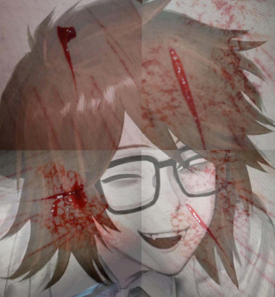 ali_chrx_w's tweet photo. SFX MAKEUP FAKE BLOOD AI GENERATED!! 
Ну они так прекрасны... #sh #shtwt #shtw #styros #randall #randalivory #suicide https://t.co/JArYkTTET6