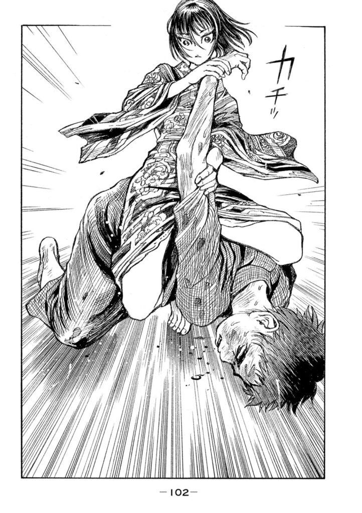kakutouM_DB's tweet photo. 漫画「ヴィラネ��� ―真伝・寛永御前試合― 3巻」では、関節技を掛けて、骨を折ることに快感を覚える女の子が登場します。関節を折るミックスファイトシーンもかなり長く、とてもお薦めです！ https://t.co/8GVGKBywXh https://t.co/btxrNgGMtP