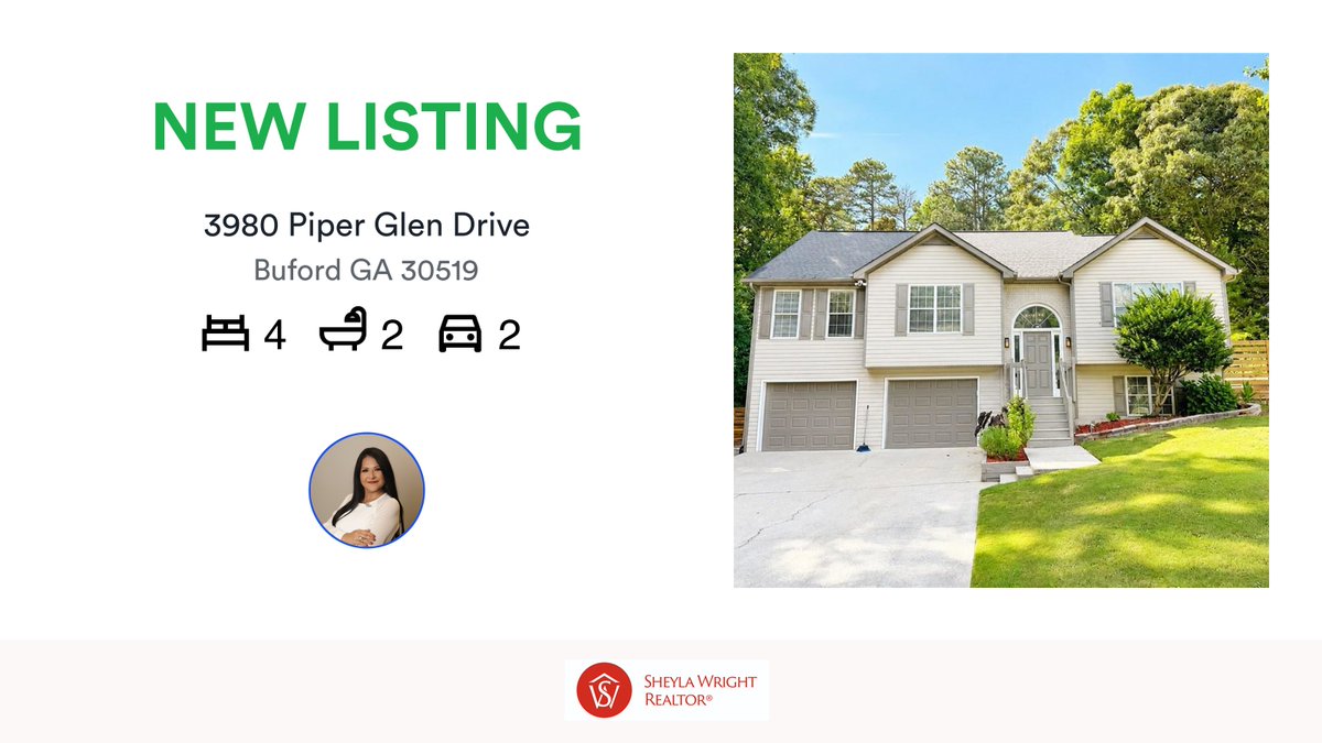 sheyla_wright's tweet photo. 📍 3980 Piper Glen Drive, Buford, GA, 30519RateMyAgent4 bed | 2 bath | 2 car

My latest listing on .

...
#ratemyagent #realestate #Virtual_Properties_Realtycom
https://t.co/ZUbCCPBl38 https://t.co/BzLveJ8GHU