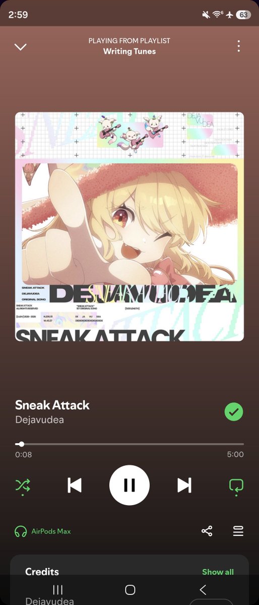 azira_witch's tweet photo. On my flight back to the east coast and of course I'm blasting one of my top 5 songs!!
#sneakattack #vtuber https://t.co/rTmF3RqFqY