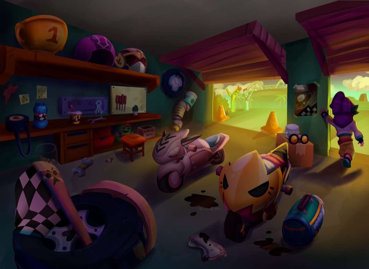 brawl_al's tweet photo. caso alguém tenha interesse em saber como eu faço as minhas pinturas, eu acabei de postar a time lapse desse projeto que fiz para a collab do Brawl Racing :) https://t.co/D2Act8G0DU https://t.co/D3WcyN2fR3