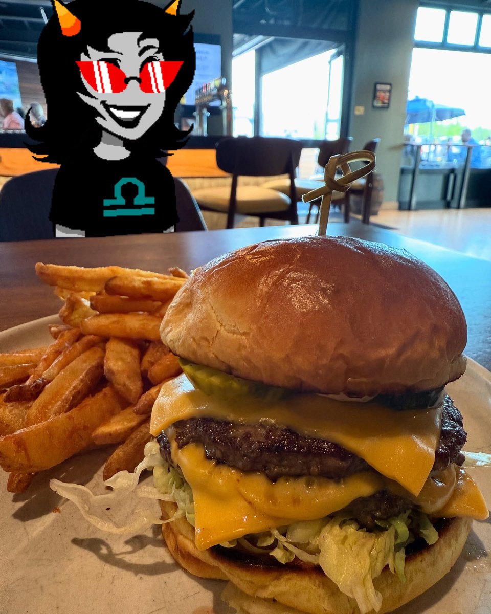 Mekumek's tweet photo. I’m out getting burgers with oomf https://t.co/PoKxT829sx