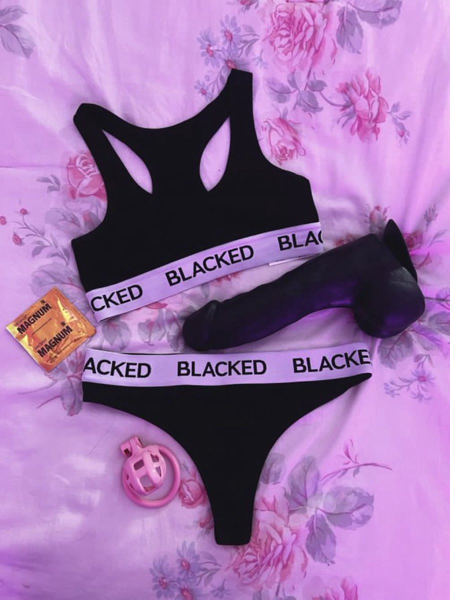 BNWO_bridget's tweet photo. I wanna force a limp dick whiteboi to wear my blacked panty set and tiny pink chastity cage while I train his ass to take my bbc dildo. Who’s gonna be my pet https://t.co/qidV3M4CH7