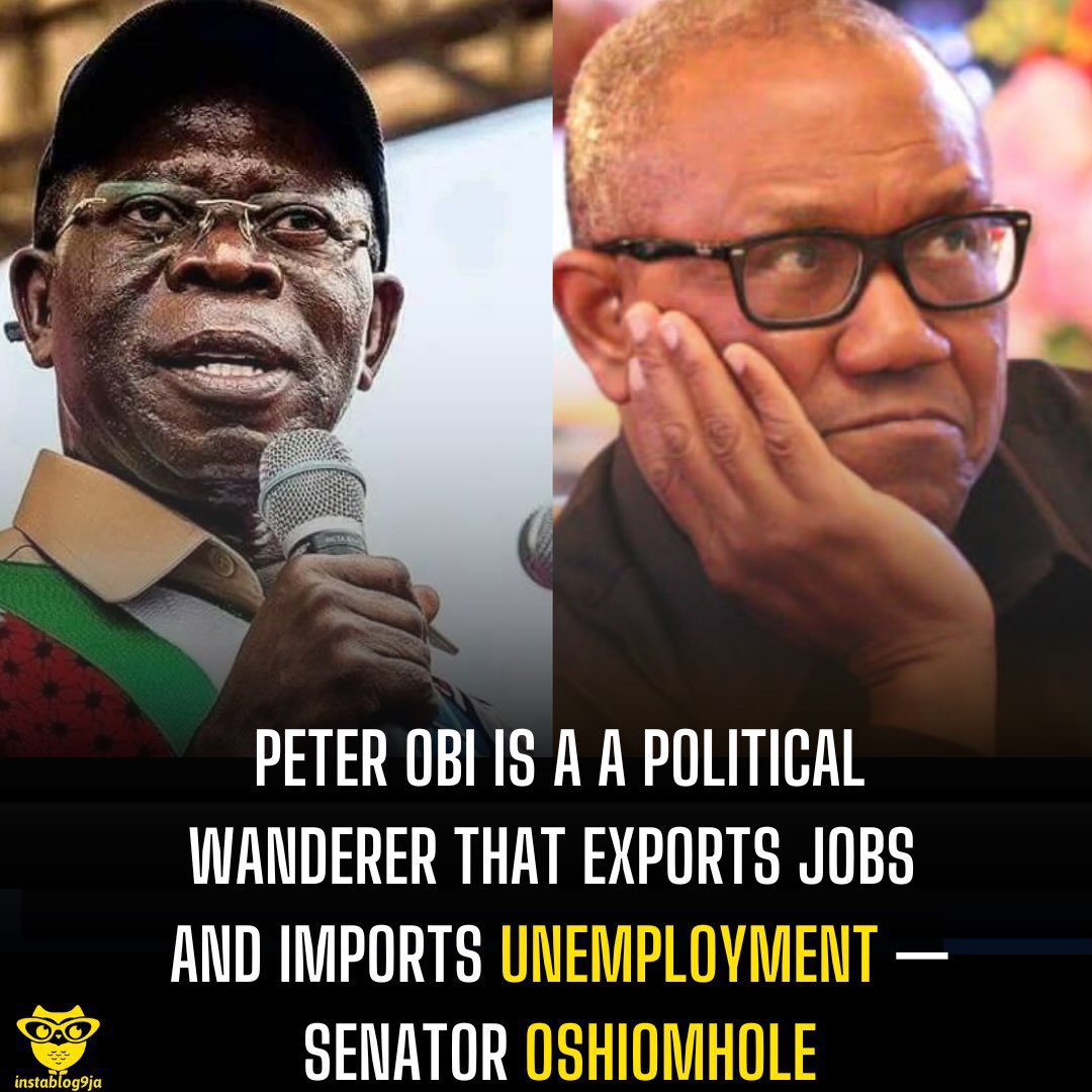 VictorManjul's tweet photo. Peter Obi was on Channels TV yesterday discussing real issues ✌️

APC quickly sent Oshiomhole @aoshiomhole to Arise TV today to discuss Peter Obi😂

Bola’s Govt is reactive, clueless &amp; disconnected from the realities of Nigeria, &amp; Nigerians‼️

P-Obi keeps them on their toes✌️ https://t.co/mkLKCxJupS