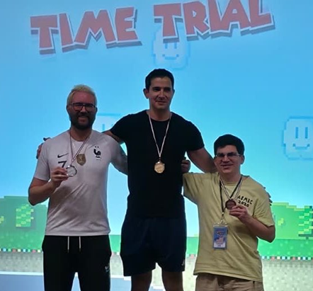 SamiCetinSMK's tweet photo. The Super Mario Kart #SNES PAL Version Championships 2026 #SMKC26 in France 🇫🇷
Time Trial Podium:
🥇 Sami Cetin @SamiCetinSMK 🇬🇧
🥈 Guillaume Leviach @Antistar (France) 🇫🇷
🥉 Jonathan Toole-Charignon @Lafungo (USA) 🇺🇸
See you all tomorrow for Battle Mode! https://t.co/LoS37FDWYa